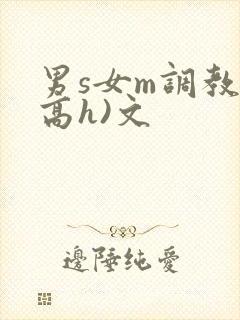 男s女m调教(高h)文