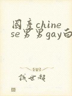 国产chinese男男gay白嫩小受封面