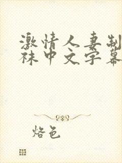 激情人妻制服丝袜中文字幕