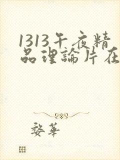 1313午夜精品理论片在线观看