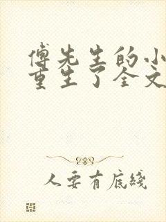 傅先生的小祖宗重生了全文