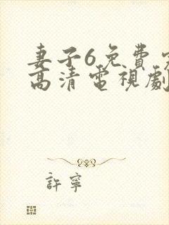 妻子6免费完整高清电视剧在线看