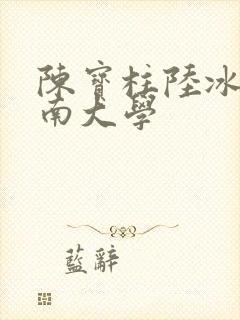 陈宝柱陆冰嫣江南大学封面