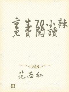 重生70小辣媳免费阅读封面