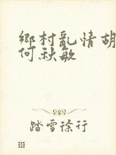 乡村乱情胡秀英何秋敏封面