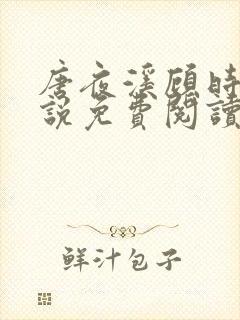 唐夜溪顾时暮小说免费阅读最新