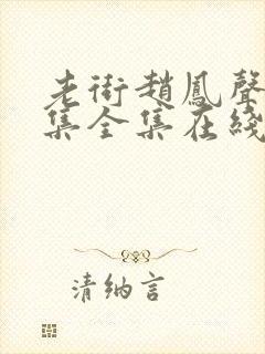 老街赵凤声30集全集在线观看