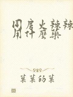 同房火辣辣的痛用什么药