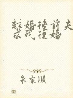 离婚后前夫哭着求我复婚