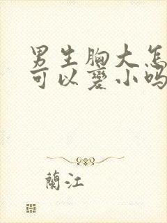 男生胸大怎么办可以变小吗封面