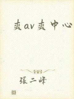 爽av爽中心封面