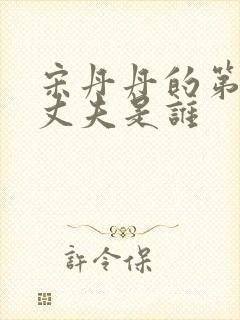 宋丹丹的第一任丈夫是谁封面