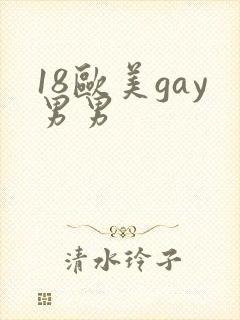 18欧美gay男男