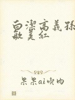 白洁高义孙倩张敏美红封面