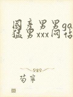 国产男男gay猛男xxx网站