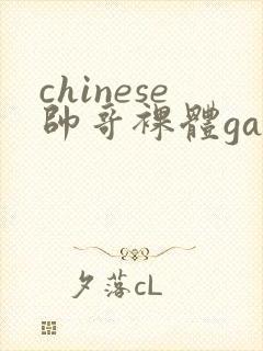 chinese帅哥裸体gay