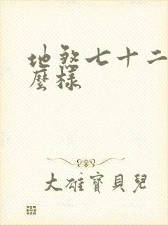 地煞七十二变怎么样封面