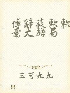 傅辞苏软软沈知意大结局