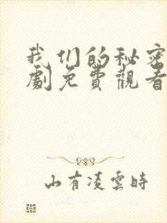 我们的秘密电视剧免费观看全集高清封面