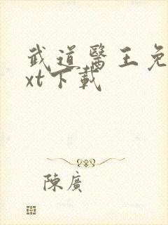 武道医王免费txt下载封面