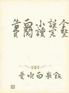 告白小说全文免费阅读完整版番外