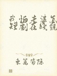 我怕老婆怎么了短剧在线观看