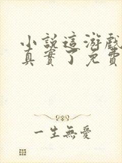 小说这游戏也太真实了免费阅读