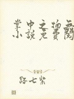 掌中之物无删减小说免费阅读全文封面