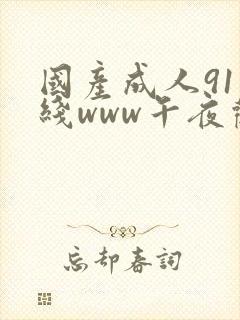 国产成人91在线www午夜观看