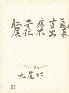 肚子疼有气想拉屎拉不出来怎么回事