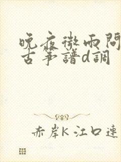 晚夜微雨问海棠古筝谱d调