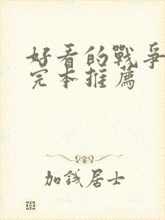 好看的战争小说完本推荐