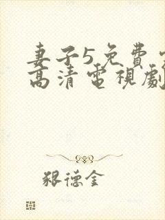 妻子5免费完整高清电视剧在线封面