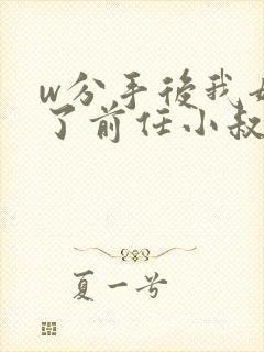 w分手后我嫁给了前任小叔》小说封面