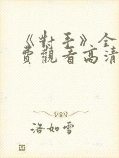 《对手》全集免费观看高清完整版封面