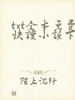 txt全本免费快读小说下载软件封面