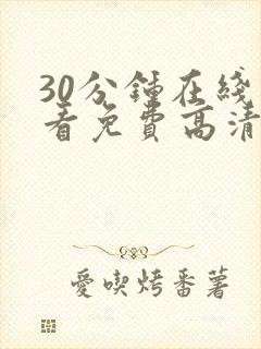 30分钟在线观看免费高清完整版电视剧