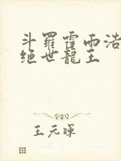 斗罗霍雨浩双穿绝世龙王