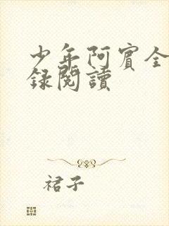 少年阿宾全文目录阅读