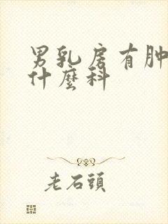 男乳房有肿块看什么科