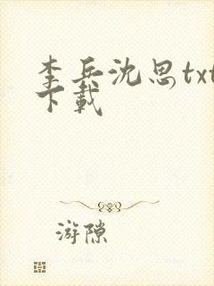 李兵沈思txt下载
