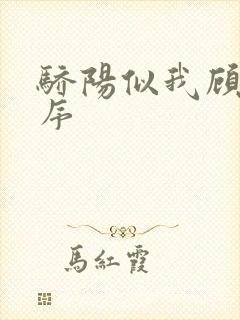 骄阳似我顾漫庄序封面