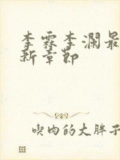 李霖李澜最新更新章节