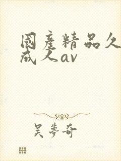 国产精品久久久成人av