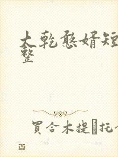 大乾憨婿短剧完整