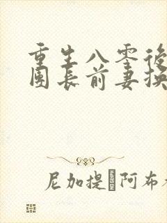 重生八零后他为团长前妻换新夫封面