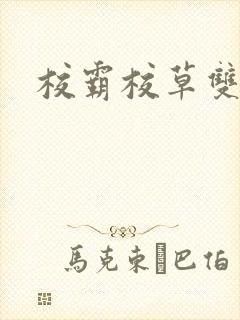 校霸校草双男主封面