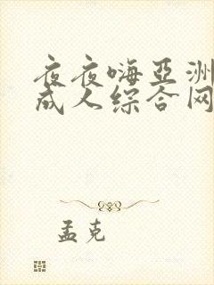 夜夜嗨亚洲av成人综合网