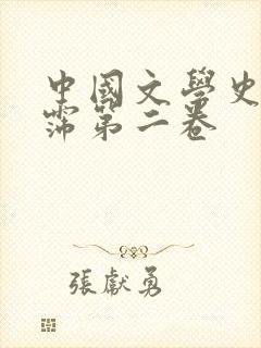 中国文学史袁行霈第二卷封面