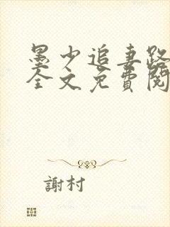 墨少追妻路漫漫全文免费阅读